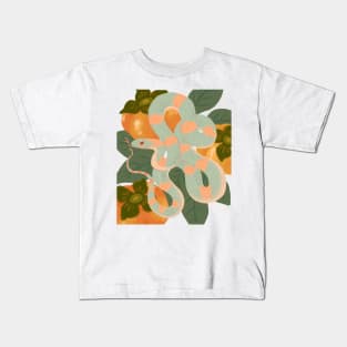 Autumn Persimmons and Snake Kids T-Shirt